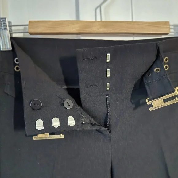 Suzy Shier Black Dress Pants W/buckle detail - Picture 4 of 6